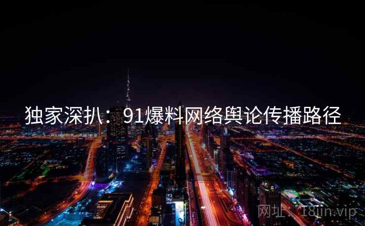 独家深扒：91爆料网络舆论传播路径