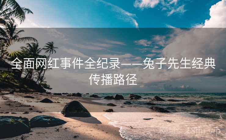 全面网红事件全纪录——兔子先生经典传播路径